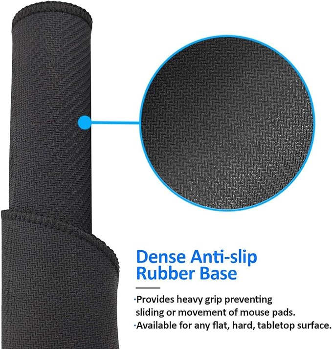 Black Cat Round Mouse Pad Premium Textured Mouse Mat Washable Mousepads with Extended Stitched Edges Non Slip Rubber Base Small Mousepad 7.9 * 7.9 * 0.12 Inches