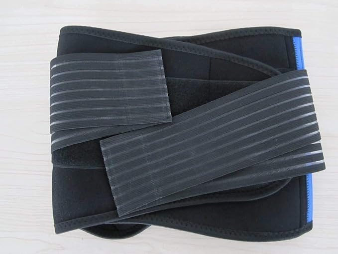 Deluxe Neoprene Double Pull Lumbar Lower Back Support Brace Exercise Belt Waist Trainer Belt