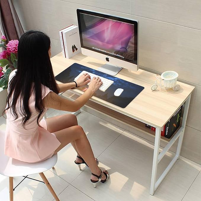 Sword of the Starry Night Mouse Pad Desk Pad, 27.5x11.8 in Extended Keyboard Mousepad with Stitched Edges, Waterproof Non-Slip Rubber Base for Office Computer Laptop Home