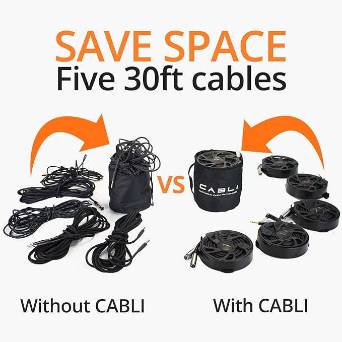 Singular Sound | Cabli: The Fast and Easy Way to Wrap | Organize & Protect Music Cables | Cord Protectors | Cord Hider | Under Desk Cable Management | Cord Covers for Wires on Floor