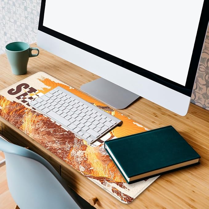 Stay The Course Gaming Mouse Pad Mountain Motivation Mousepad XL Large Gaming Mouse Pad Laptop Keyboard Mat Desk Pad Office Computer Keyboard Laptop 31.5"x11.8"