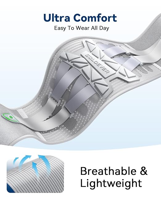 Back Brace for Women Lower Back Pain Relief [Medical-Grade & Stronger Support] Back Support Brace with Adjustable Strap System - Back Support Belt for Herniated Disc, Sciatica, Arthritis,Scoliosis