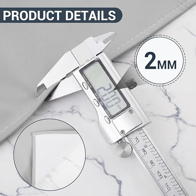 Zhehao 55'' x 78.7'' Large Countertop Protector Mat, Waterproof Heat Resistant PU Leather Top Table Cover Protector for Kitchen Dining Room, Crafting Desk, Gray