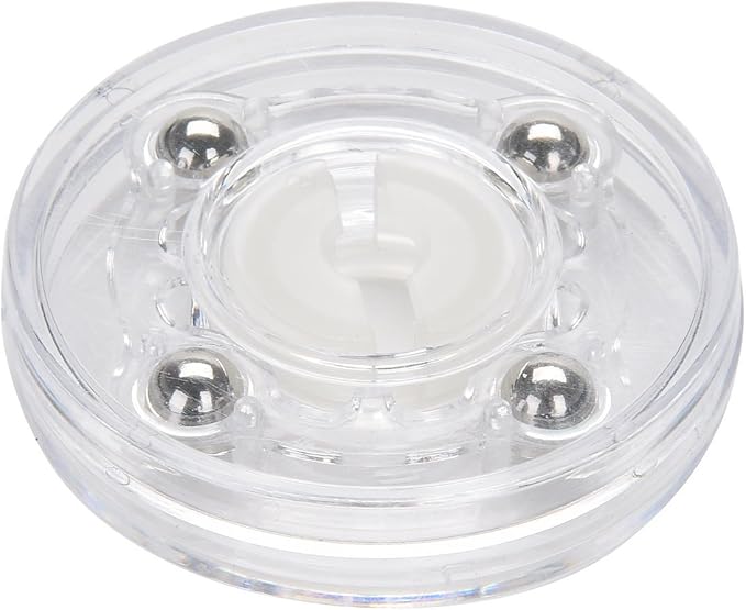 TamBee 4 Pack 2 Inch Acrylic Lazy Susan Turntable Organizer, 360° Rotation Display Base, White Acrylic for Spice Rack, Cake, Kitchen Cabinet, Pantry Decorating