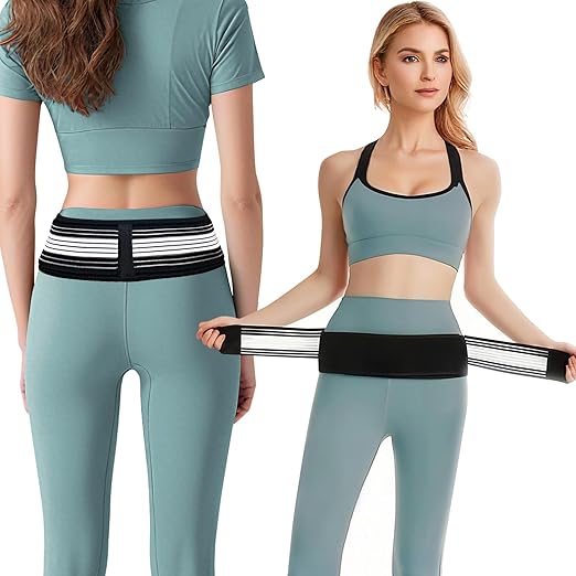 Lower Back Brace for Pain Relief - Adjustable Back Support Brace for Sciatica, SI Joint, Hip & Spine Pain - Breathable Lumbar Support Belt for Men Women for Work, Home or Exercise