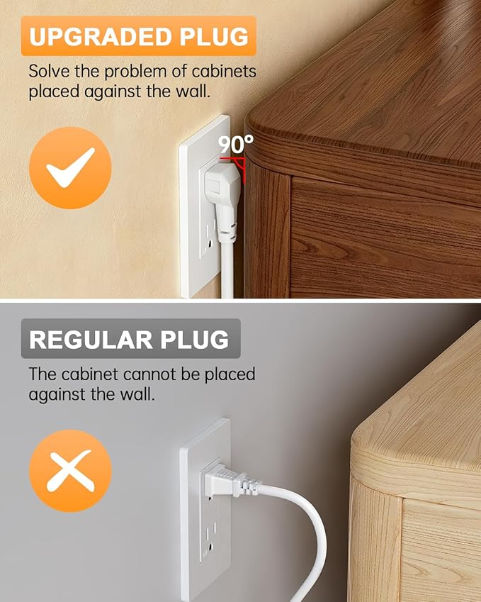 in Wall Cable Management Kit with Recessed Outlet Box, Two-Hole Socket, 10ft Power Cord, Hide TV Cords for Wall Mount TV and Home Theater, Fits All Standard Plugs, Easy, Safe Cable Management