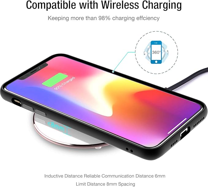 TOZO W1 New Anti-Slip Aircraft-Grade Aluminum Wireless Charger 15W Max Fast Wireless Charging Pad Compatible with iPhone 17/17 Pro/17 Pro Max/Air/16/15/14/SE Series, Samsung Galaxy S25/S24/S23