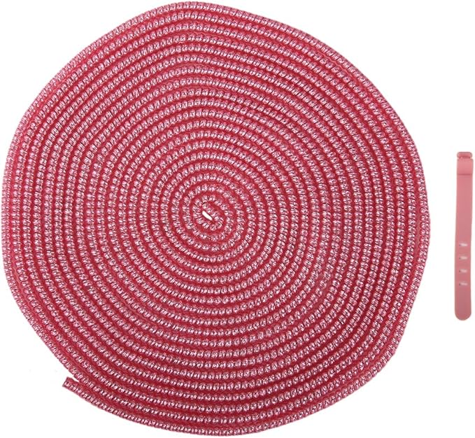 4.8M(15.75FT) Spiral Cable Protector, Multicolor Suitable for Most Phone/Pad/Laptop USB Wire Cord Savers Protection Cover Anti-Break Wrap Charger Data Line Cables Sleeves, Laser Rose