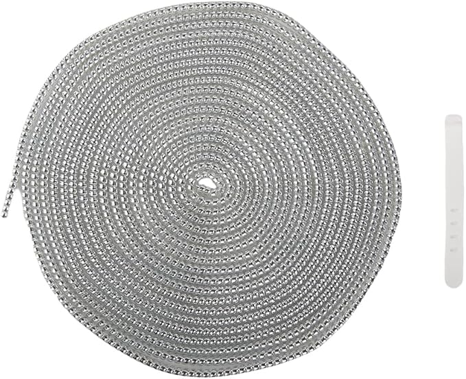 4.8M(15.75FT) Spiral Cable Protector, Multicolor Suitable for Most Phone/Pad/Laptop USB Wire Cord Savers Protection Cover Anti-Break Wrap Charger Data Line Cables Sleeves, Laser Silver