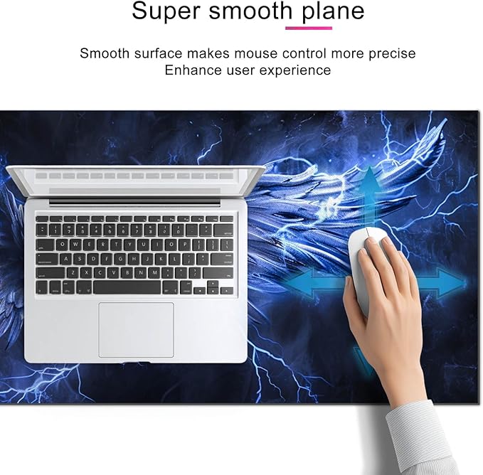 HOMETITUTE Mouse Pad XL Gaming Mousepad 31.5 x 11.8 Inch Large Desk Mat Extended Keyboard Pad Computer Mat Non Slip Surface Waterproof Desk Accessories