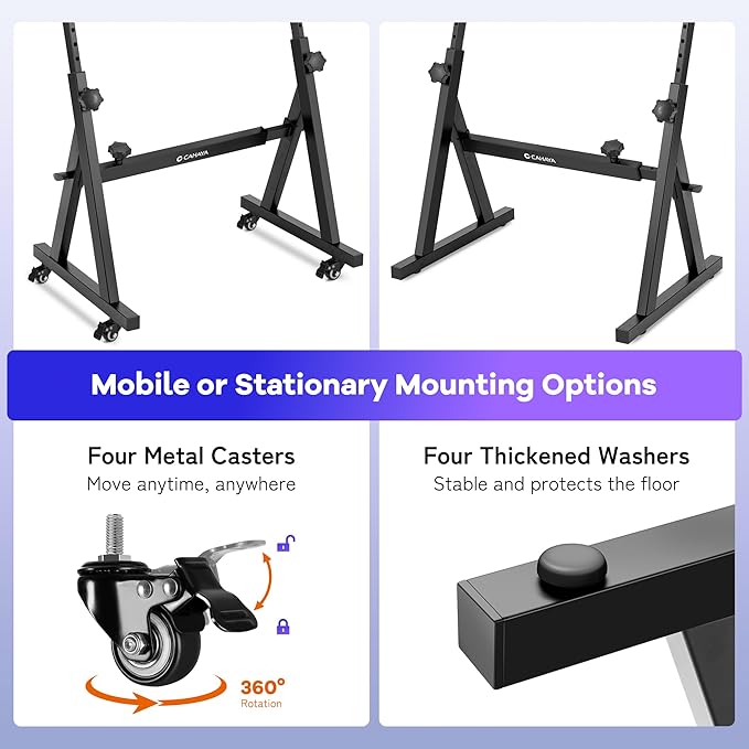 CAHAYA Keyboard Stand Piano Wheels - Adjustable Digital Piano Stand with Cable Management Tray and Wheels Z Style Heavy Duty Portable Folding Adjustable Piano Stand Fits 54-88 Key Electric Pianos