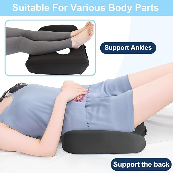 Donut Pillow for Bed Sores, Bed Sore Cushions for Butt, Bedsore Pressure Relief Pillow, Wheelchair Seat Cushion, T Shaped Opening Tailbone Pillow