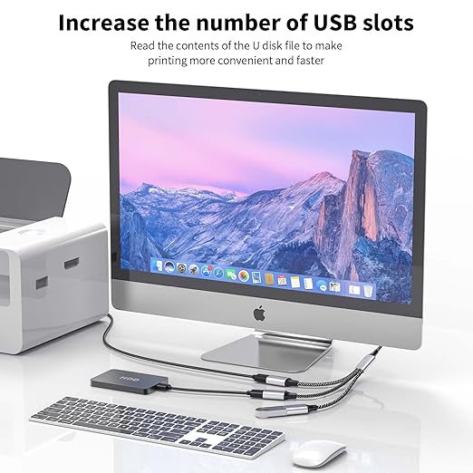 Fidioto USB Splitter Y Cable,USB 1 Male to 3 Female Extension Cord Connector,Dual Double USBA Port Extender Hub,Data&Charger Power Split Adapter for Mac,Laptop,PC,Xbox One Series X/S,PS4,PS5