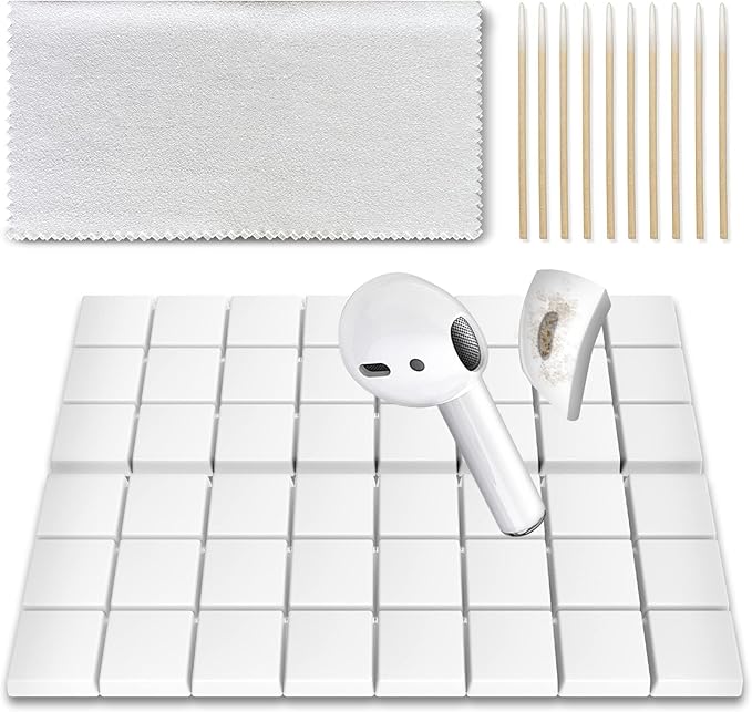 MOLOPPO Cleaning Putty, Phone Cleaning Kit, Remove Ear Wax&Dirt&Gunk from Device's Small Crevices, for AirPod Cleaner Kit for Airpods Charging Case/Headphones/Phone/Electronics（White）