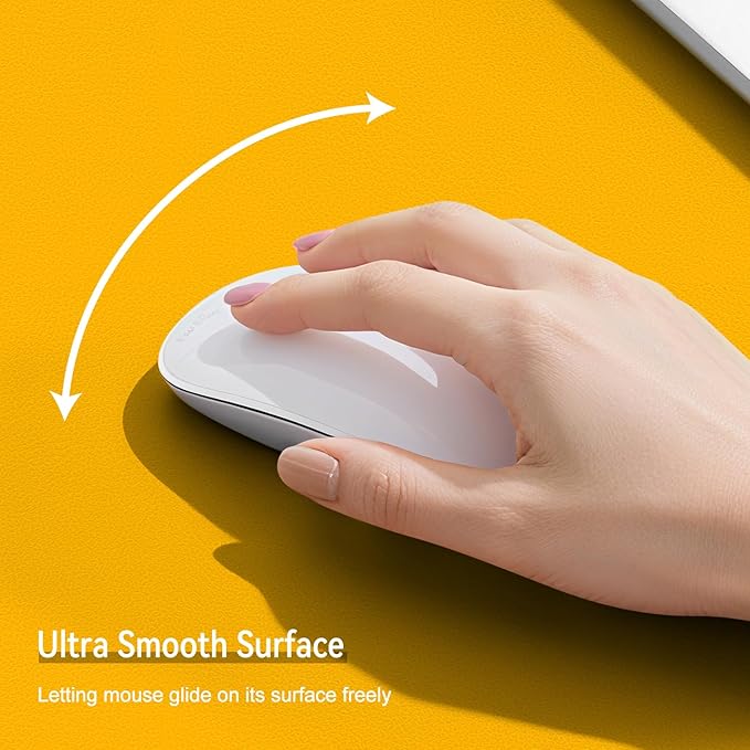 Leather Mouse Pad with Stitched Edge, Waterproof Gaming Mouse Mat for Computers, Laptop, Office & Home (Yellow, 11"*8")