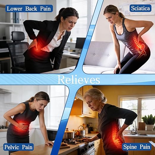 Back Brace for Lower Back Support Brace Pain Hip Sacroiliac Hip and Spine Pain - Breathable & Adjustable Light weight Lumbar Belt for Home Work and Exercise Suitable Women &men (Large)