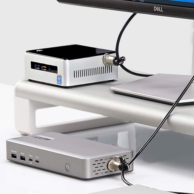 StarTech.com Laptop/Desktop & Peripheral Lock Kit, Theft-Deterring Security Lock, K-Slot, 10ft (3m) Steel Cable, 3X Devices
