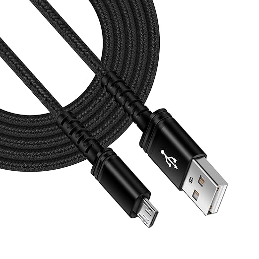 AILKIN [1Pack-6FT] Micro USB to USB A Cable Android Chargers, Fast Charging Long Droid Micro Phone Braided Power Cord for Galaxy J7 J3 J8 S7 S6 S5 S4, PS4, Kindle Fire 7 8 10, Android Chords