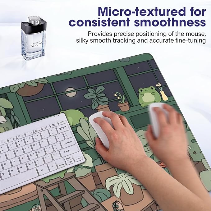 Professional Extended Gaming Mouse Pad - 31.5" x 15.7" Large Desk Mat with Stitched Edges, Waterproof Coating, Non-Slip Rubber Base for Gamers, Esports Pros, Office & Home