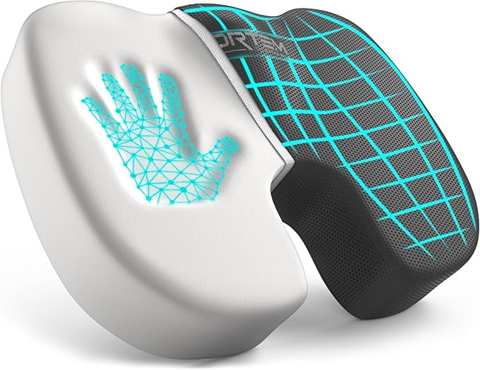 FORTEM Seat Cushion, Office Chair Cushion, Memory Foam Car Seat Cushions, Sciatica Coccyx Tailbone Pain Relief, Chair Cushions for Back Support, Sitting Pad for Gaming, Washable Cover, Non Slip, XL