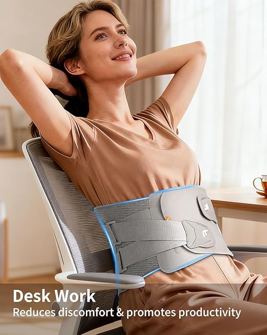 Back Brace for Lower Back Pain Relief, Lumbar Support Belt with 9X Ergonomic Support System, Breathable 3D Knitted Back Support Brace for Men & Women, Sciatica, Scoliosis, Herniated Disc (XX-Large)