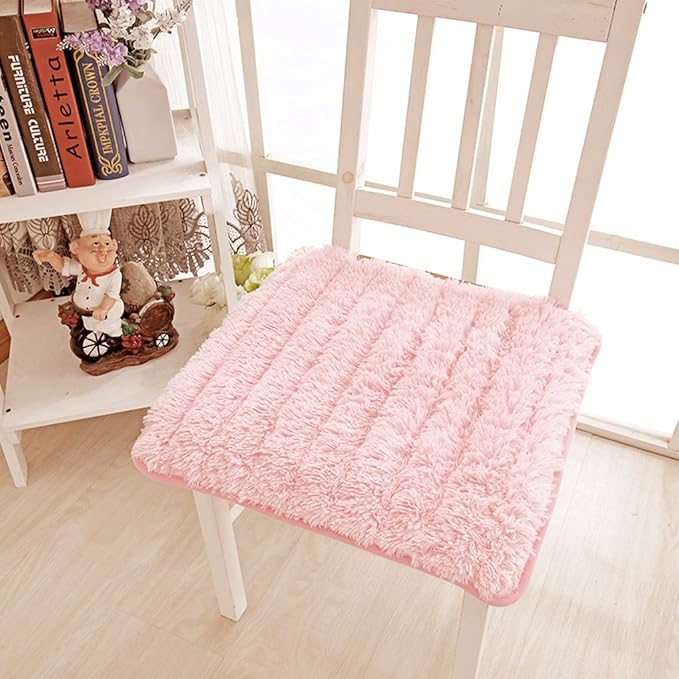 Chair Cushion Pad Nonslip Seat Pad Soft Plush Cushion Thick Computer Chair Cushion Cover Folding Pad for Car Home Office Dining Room Indoor Outdoor Kitchen Outside Desk