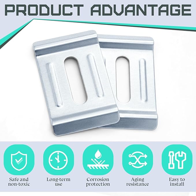 50 Pack Hold Down Clamps for Cable Tray, Cable Tray Wire Shelf Support Washer Application in 4mm - 6mm Diameter