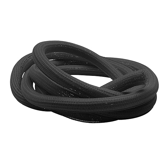 Electriduct 3/8" Hook Self Closing Sleeve Braid Wrap Around Sleeving Flame Retardant Flexible Mesh Cord Cover Cable Protector Wire Organizer - 50 Feet - Black