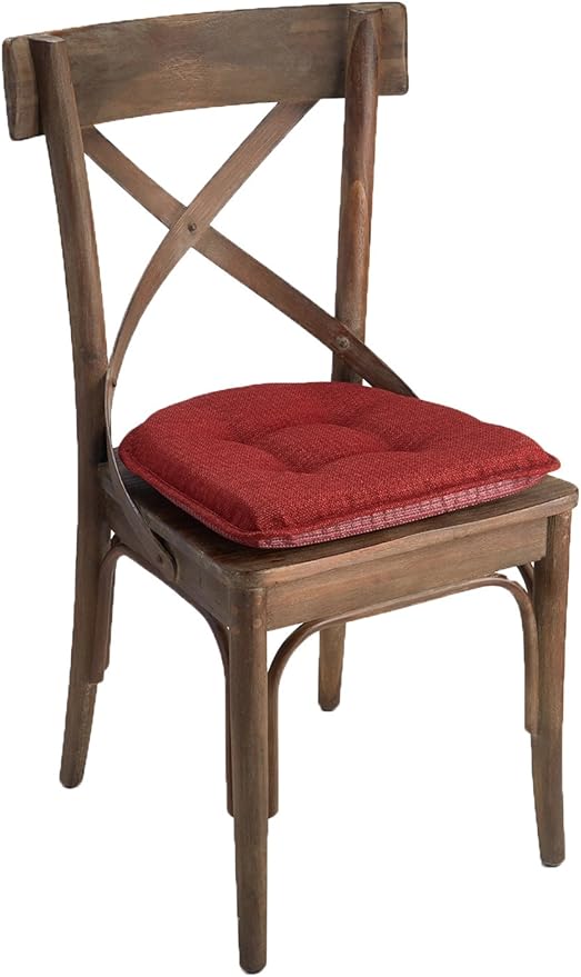 Non-Slip Chair Cushions, Assembled in USA, U-Shaped Skid-Proof Seat Pads for Dining Room, Kitchen, Office, 15"x16"