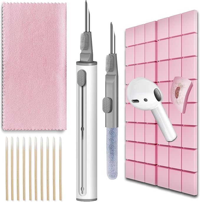 MOLOPPO Cleaning Putty,Phone Cleaning Kit with Clean Pen, Remove Ear Wax&Dirt&Gunk from Device's Small Crevices, for AirPod Cleaner Kit for Airpods Charging Case/Headphones/Electronics