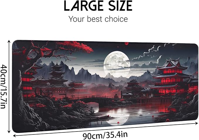 FreeNook Mouse Pad Gaming Mousepad,Large Mousepads for Keyboard and Mouse with Non-Slip Rubber Base,Suitable for School,Office,Home,35.4 x 15.7 Inch