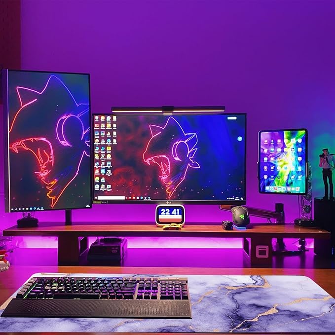 Modern Purple Marble Desk Mat, Luxurious PU Leather Desk Pad - Large Non-Slip Office Mat for a Stylish Gaming & Home Workspace, Aesthetic Desk Decor （27.56 * 13.78in）