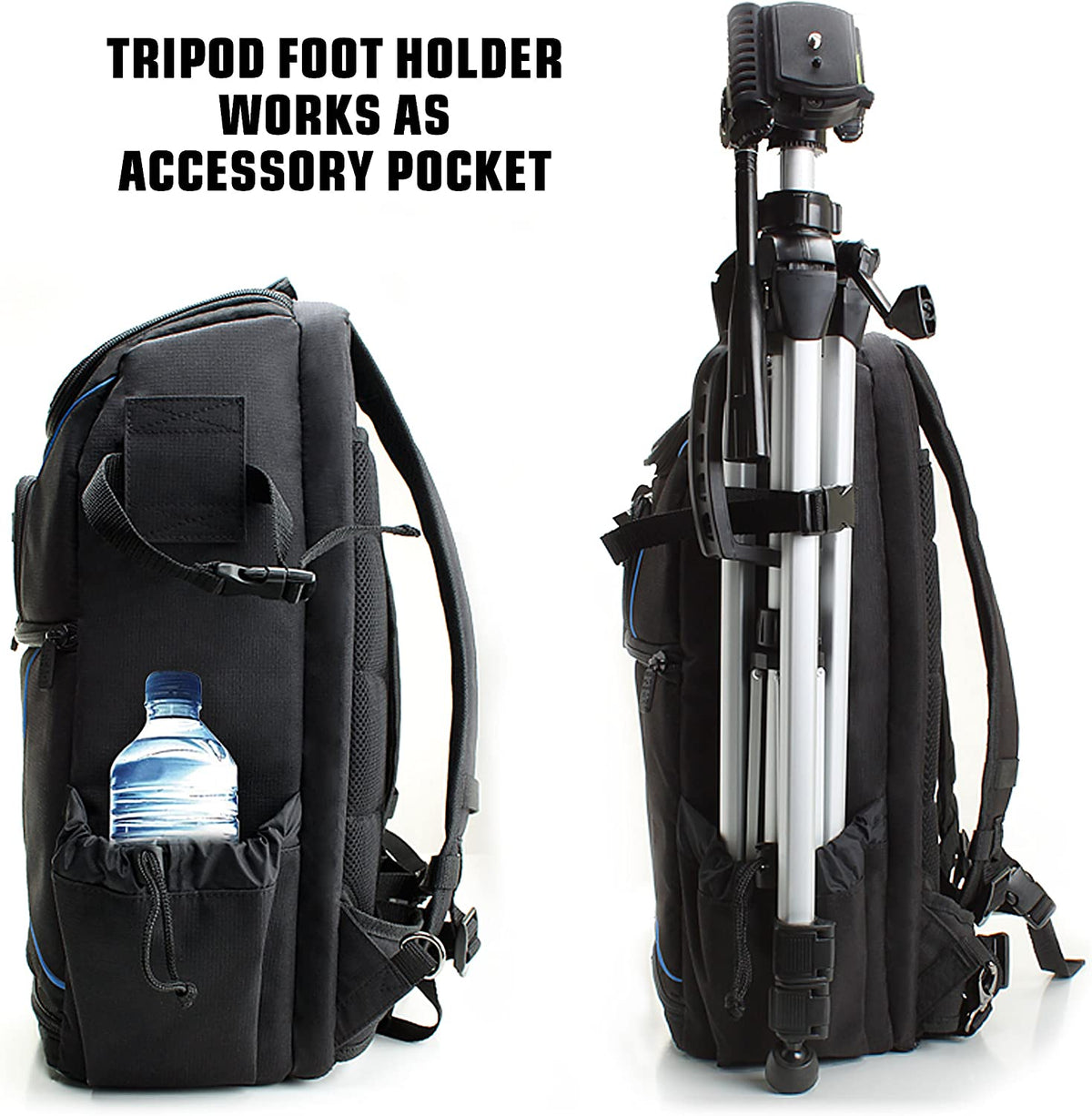 Camera Backpack for Photographers Dslr/Slr/Mirrorless Camera Bag with Laptop Slot, Rain Cover, Tripod Holder