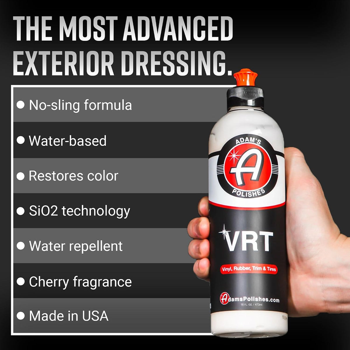 VRT Combo - Vinyl, Rubber and Plastic Non-Greasy Long Lasting Super Shine Dressing for Tires, Trim and More, Safe for Cars, Trucks, Suvs, Rvs & More