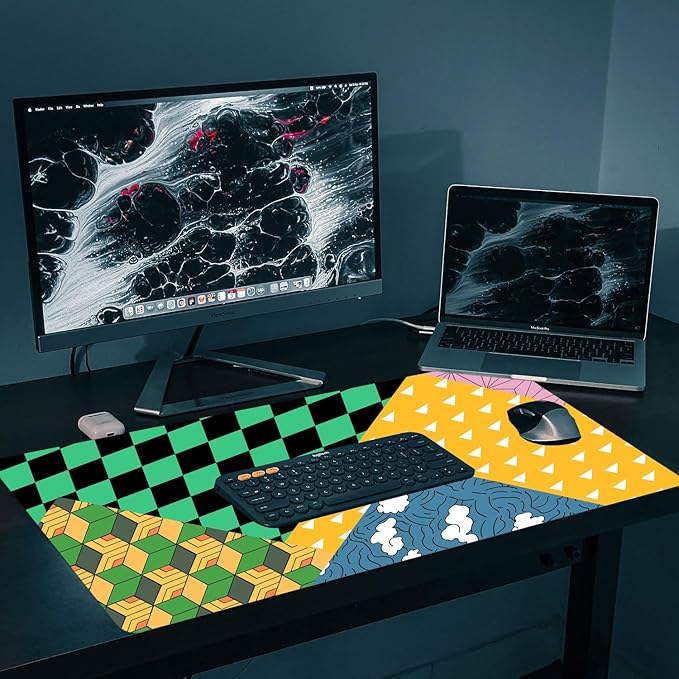 XXL Mouse Pad,Super Thick Waterproof Large Gaming Mousepad with Stitched Edge,Mouse Computer Desk Accessories,Non-Slip Base Mouse Keyboard Mat 31.5"X15.7"X0.16"