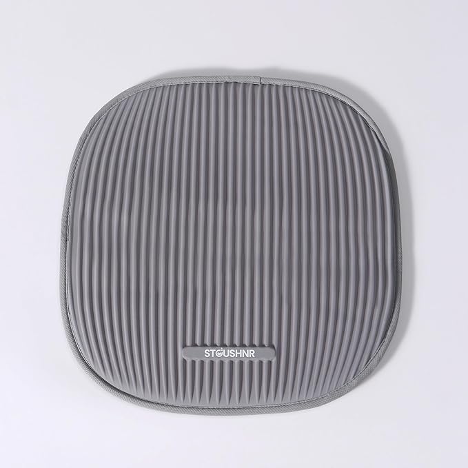 Gel Seat Cushion for Long Sitting,3-Second Cooling Pressure Relief Pillow for Car Seat & Office Chair,Back,Tailbone,Coccyx Comfort Support Seat Pad (Light Gray)