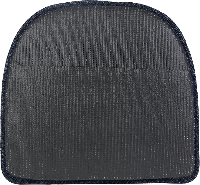 Klear Vu Raindrop The Gripper Non Slip Chair Cushions, Soft & Comfortable Seat Pad, Sitting Pillow for Kitchen, Dining or Office, 4 Count (Pack of 1), Blue