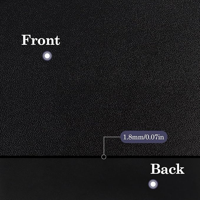 Klmnop 2 Pcs Nightstand Mat 1.8mm Thick, Double-Sided Use Waterproof Nightstand Leather Protector, 15.8" x 23.6" Bedside Table Cover–Protect Nightstands Coffee Tables Dresser Tables from Liquids Dirt