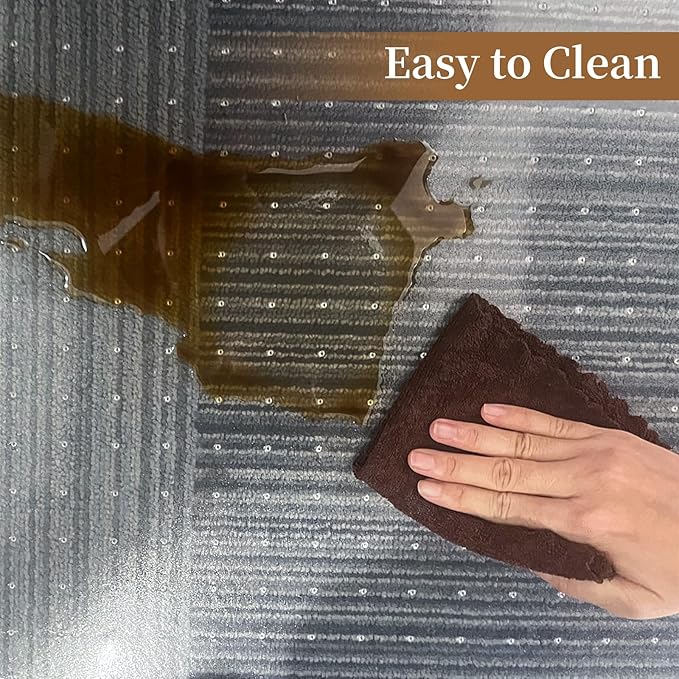 Office Chair Mat for Carpet, 48" X 60" X 0.09" Desk Chair Mat for Carpet Floors, Clear and Thick Rolling Computer Chair Mats with Non-Slip Studded for Home and Office Low Pile Carpets