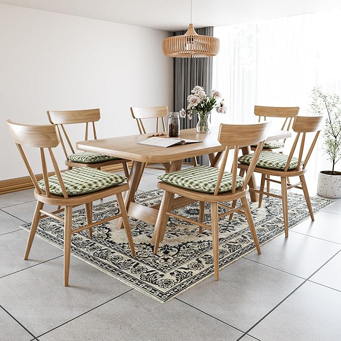 Non-Slip Chair Cushions, Assembled in USA, U-Shaped Skid-Proof Seat Pads for Dining Room, Kitchen, Office, 15"x16"
