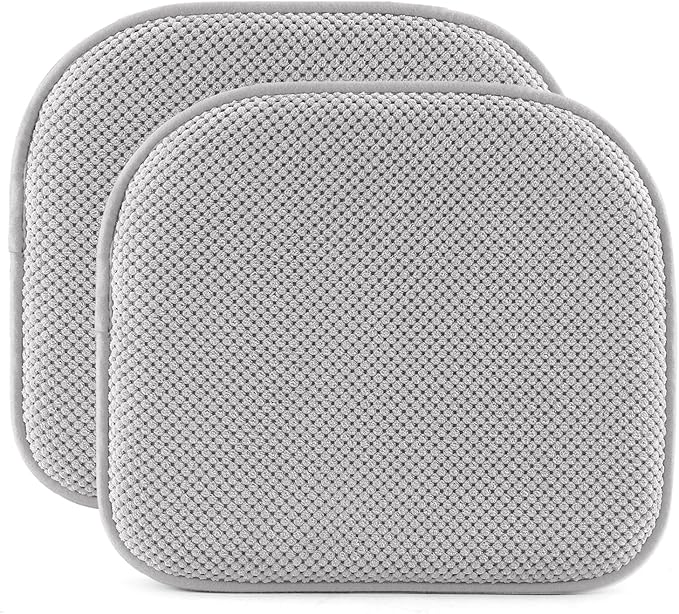 SWEMSTAR Chair Cushions - 15"*17" Kitchen Dining Chair Pads Foam Seat Cushion for Chairs Barstool Cushions Non Slip Seat Pad