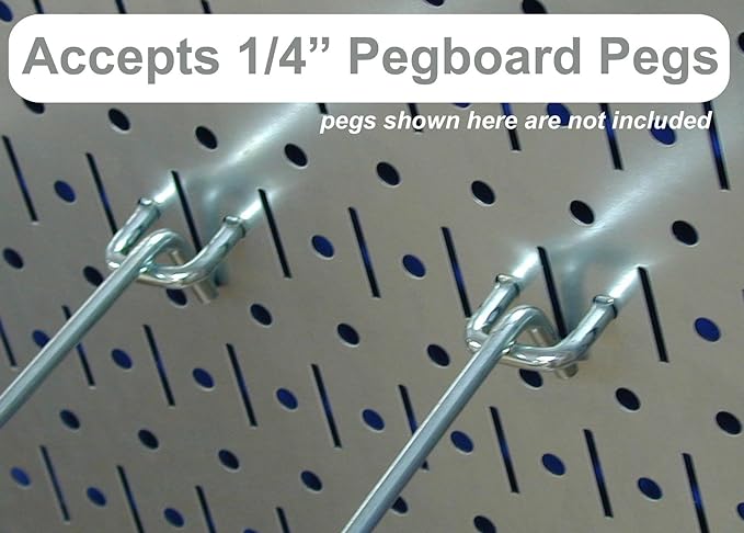 Wall Control 30-WRK-400BUW Standard Workbench Metal Pegboard Tool Organizer,Blue/White