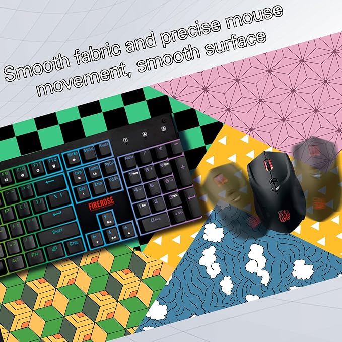 XL Mouse Pad,Super Thick Waterproof Large Gaming Mousepad with Stitched Edge,Mouse Computer Desk Accessories,Non-Slip Base Mouse Keyboard Mat 600X350X3mm