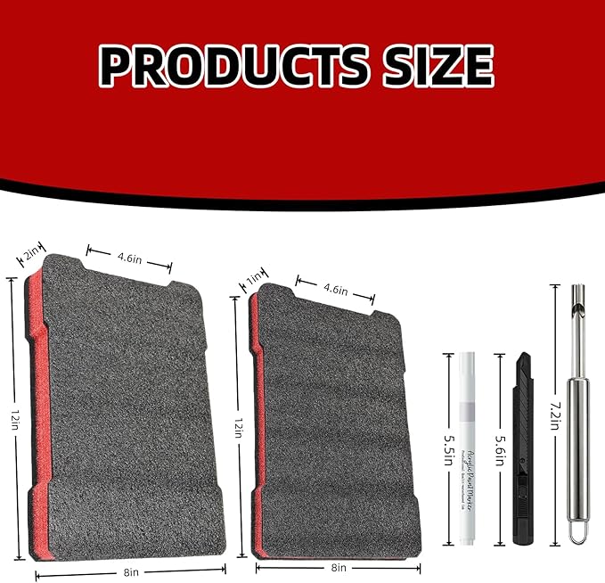 Foam Inserts for Milwaukee Tool Box, Compatible with 48-22-8435, Includes DIY Cut-to-Fit Foam Kit with White Marker Pen, Utility Knife, and Hole Punch