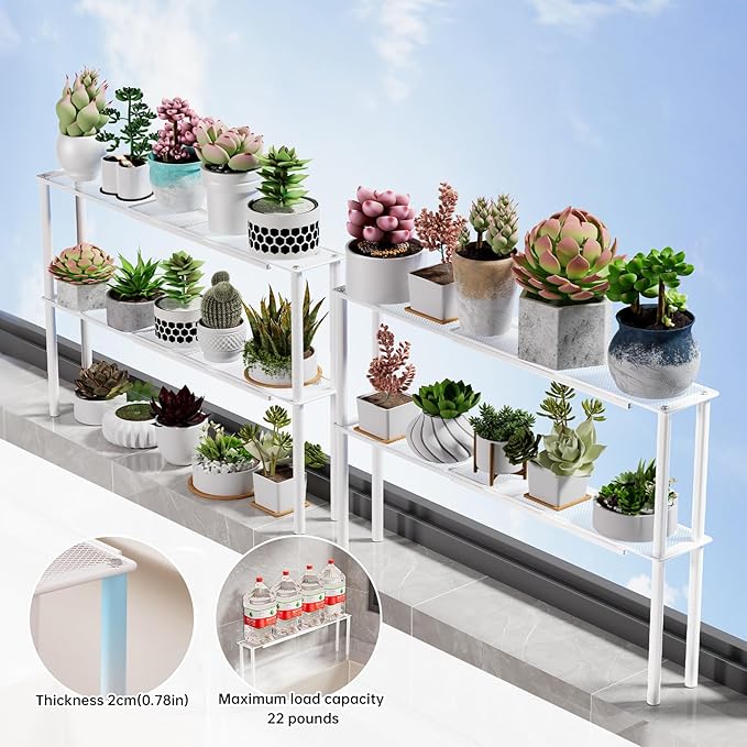 Expandable Mesh Shelf Organizer for Over-Sink Storage, Kitchen Counter, Windowsill Plants, Bathroom Vanity, and Office Desk — A Narrow Tall Solution for Tight Spaces