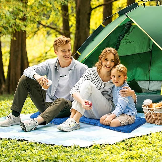 HiiPeak Inflatable Seat Cushion, Lightweight Stadium Seat Pad Camping Air Seat Cushion for Bleachers Backpacking Hiking Airplane Office Car Sports Events Concert