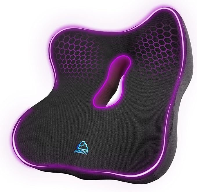 Memory Foam Seat Cushion for Pressure Relief, Ergonomic Office Chair Cushion for Coccyx, Sciatica & Tailbone Pain Relief, Hemorrhoid Donut Pillow, Cushion for Postpartum Pregnancy, After Surgery