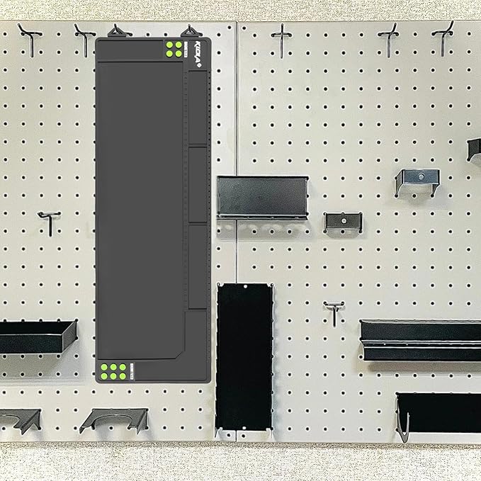 Klola Rifle Shotgun Cleaning Mat - Large Magnetic Gun Mat with Organizer Parts Tray, Anti-Slip Workbench Cleaning Pad, Inch Ruler