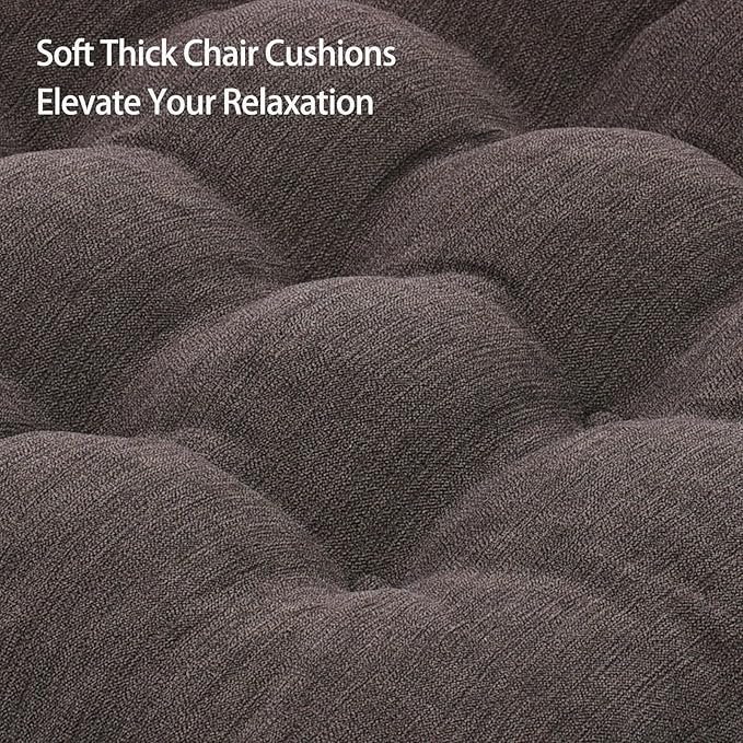 Recliner Cushions for Elderly, 20x20x5 Inch Thick Chair Cushion Patent Design Soft Tufted Dual Layer Booster Seat Cushions for Seniors Recliner Risers Taupe 1P