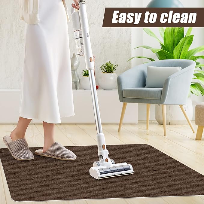 Sycoodeal Office Chair Mat for Hardwood Floor,Office Computer Gaming Chair Mat for Tile Floor,Large Floor Protector Rug,Anti-Slip,Easy to Clean,Coffee(40"x55")